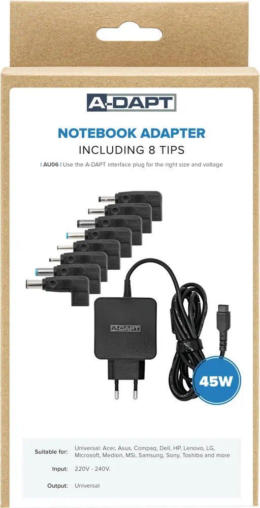 Laptop Ladegerät universal 45 Watt