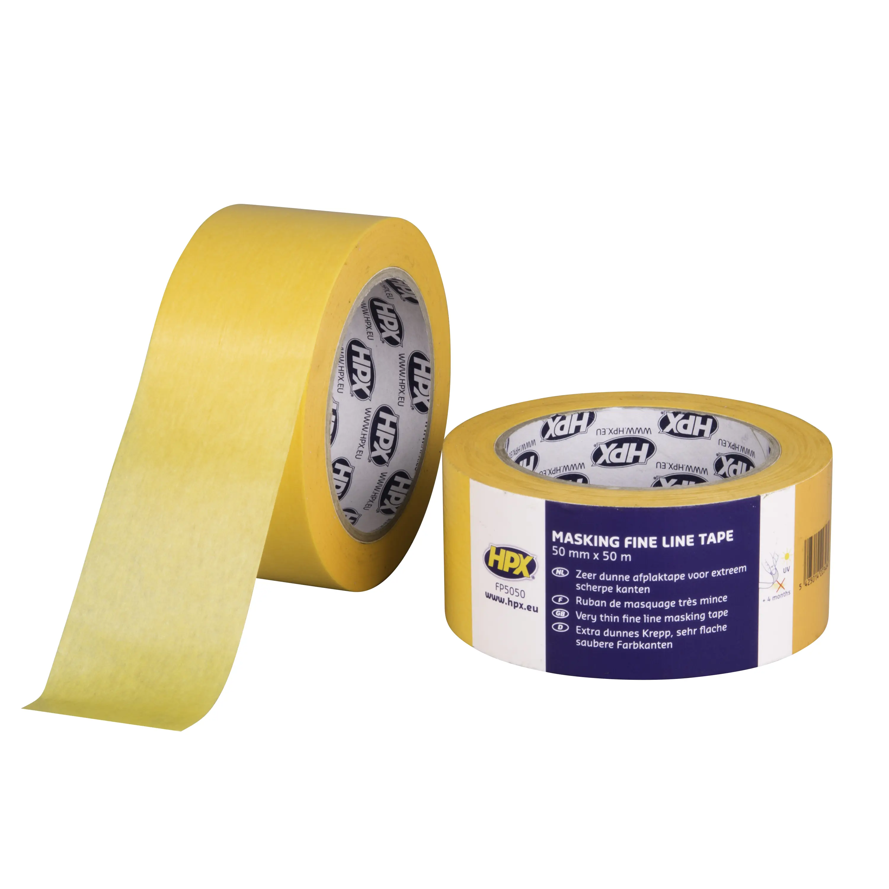 Afneembare tape 4400 - oranje 50mm x 50m