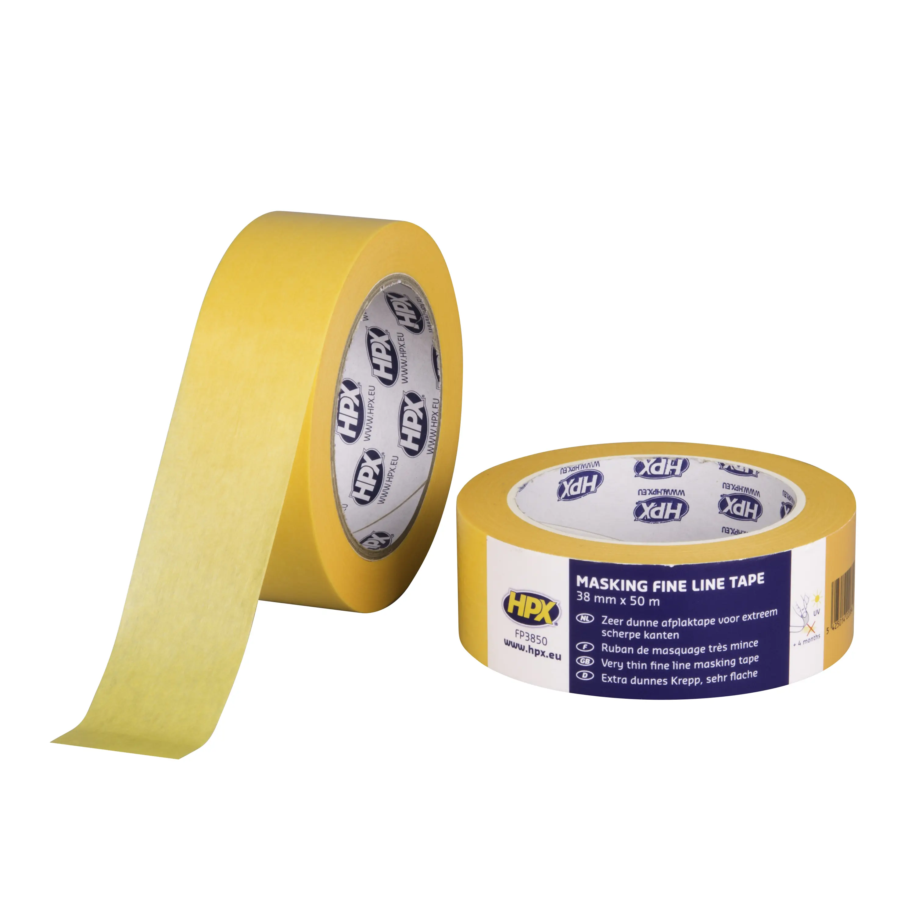 Afneembare tape 4400 - oranje 38 mm x 50m