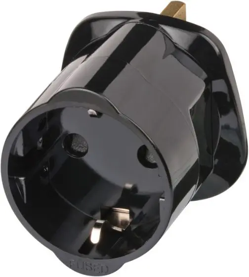 Travel plug NL -> GB grounded
