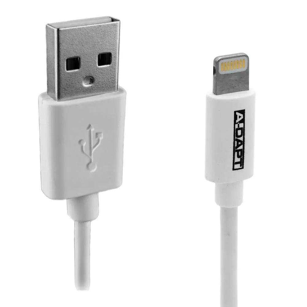 Cable de datos y carga USB-A > Apple Lightning MFI 1m blanco