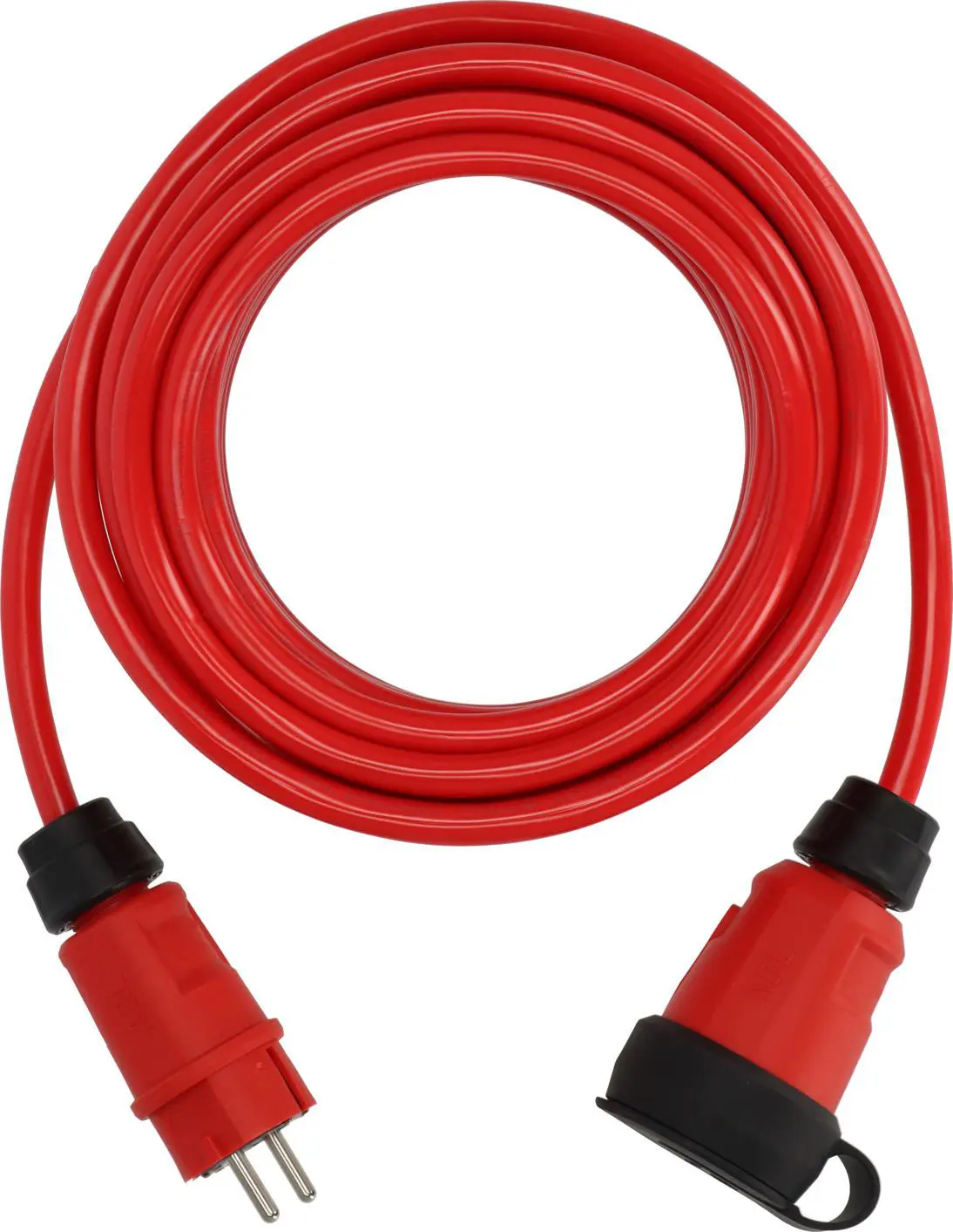 Brennenstuhl Professionelles Verlängerungskabel 10 Meter rot 3 x 1,5 mm² PUR-Kabel IP44 FR