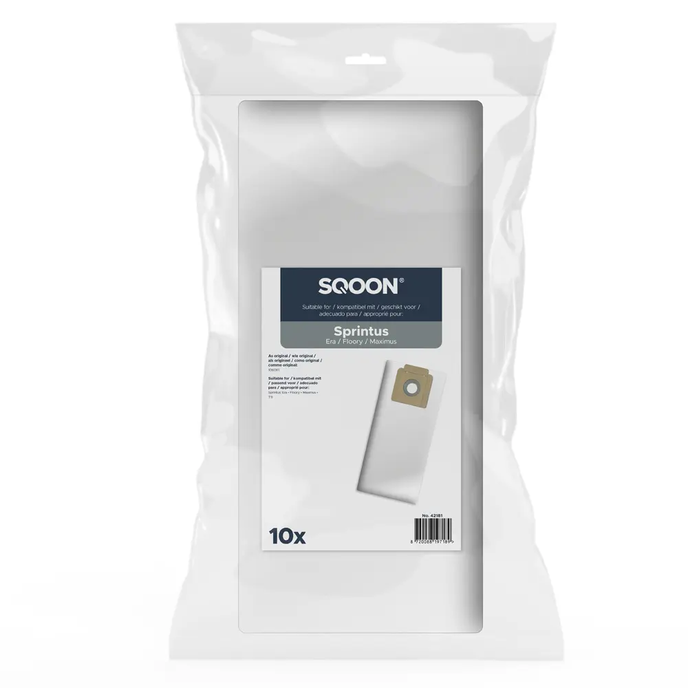 SQOON Vacuum Cleaner Bags suitable for Sprintus Era / Maximus / T11 / Floory
