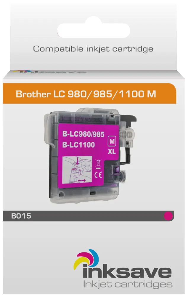 Ahorro de tinta Brother LC 980/985/1100 M