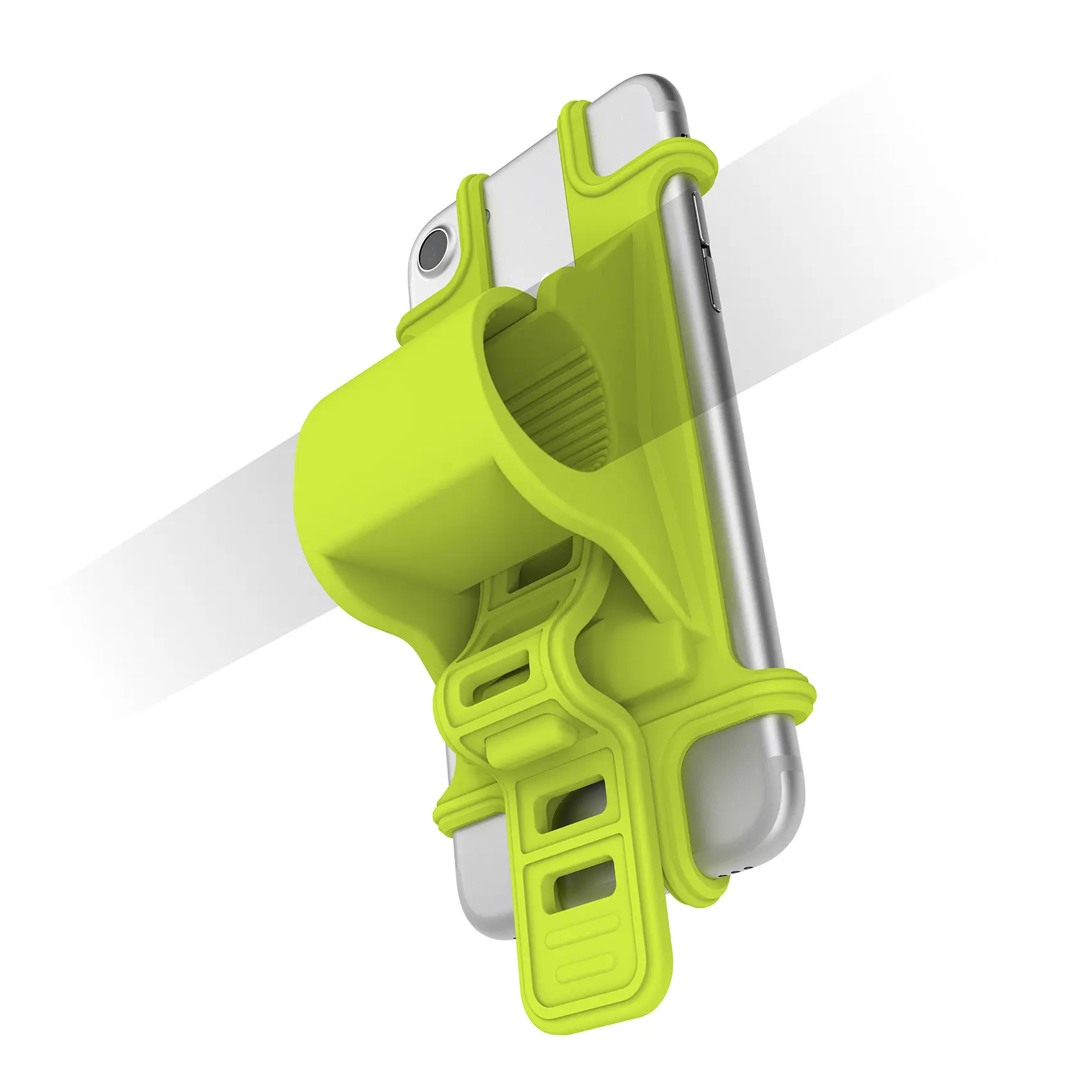 Silicon Telephone holder for Bicycle Green