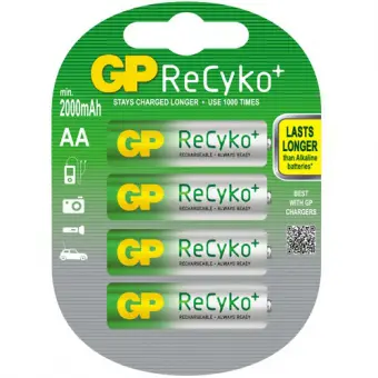 AA battery Rechargeable GP NiMH 2000 mAh ReCyko + 1.2V (4pcs)