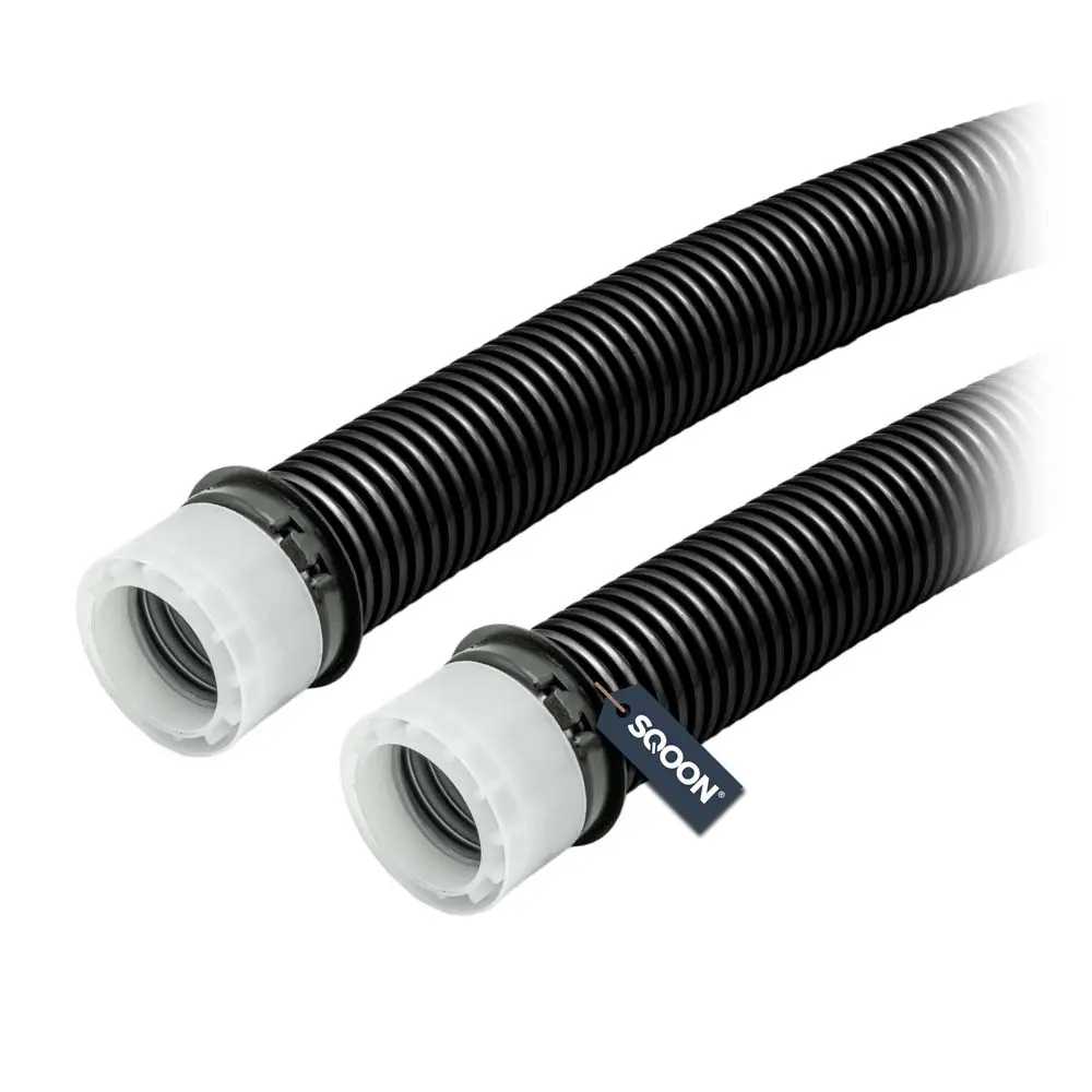 Repair hose incl cap, ring 180cm black