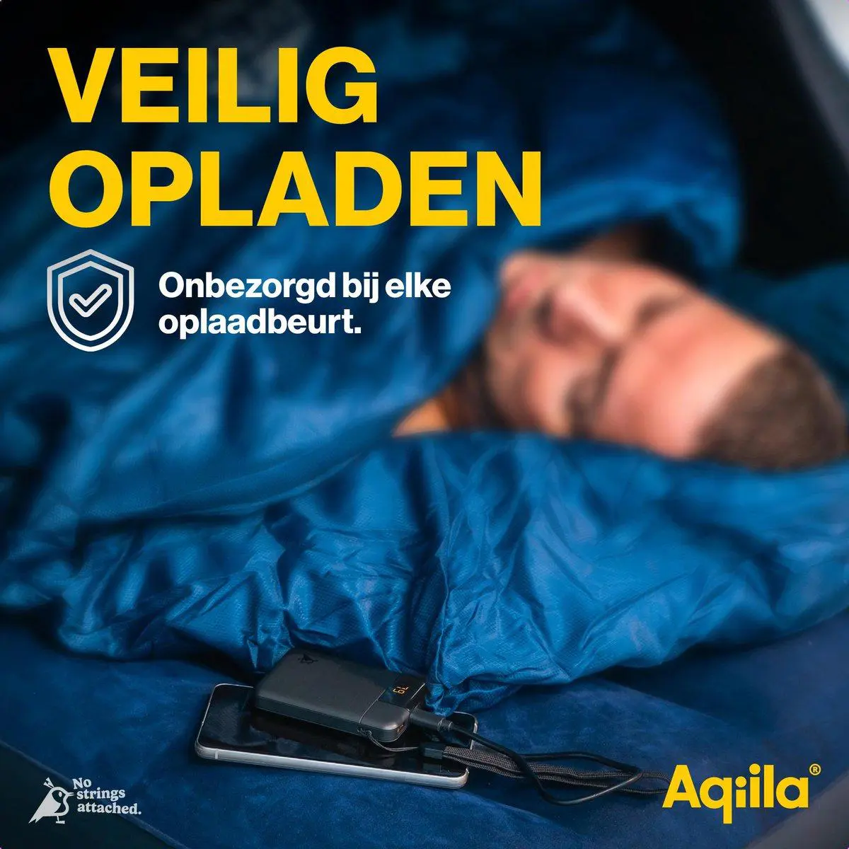 Aqiila Powerbird B5 Powerbank 12W zwart 5.000 mAh 