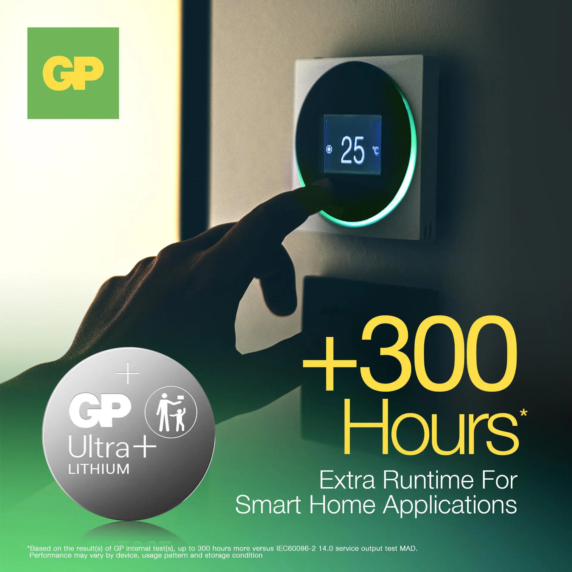 CR2025 GP Ultra Plus Lithium-Knopfzelle 3V 2 Stück