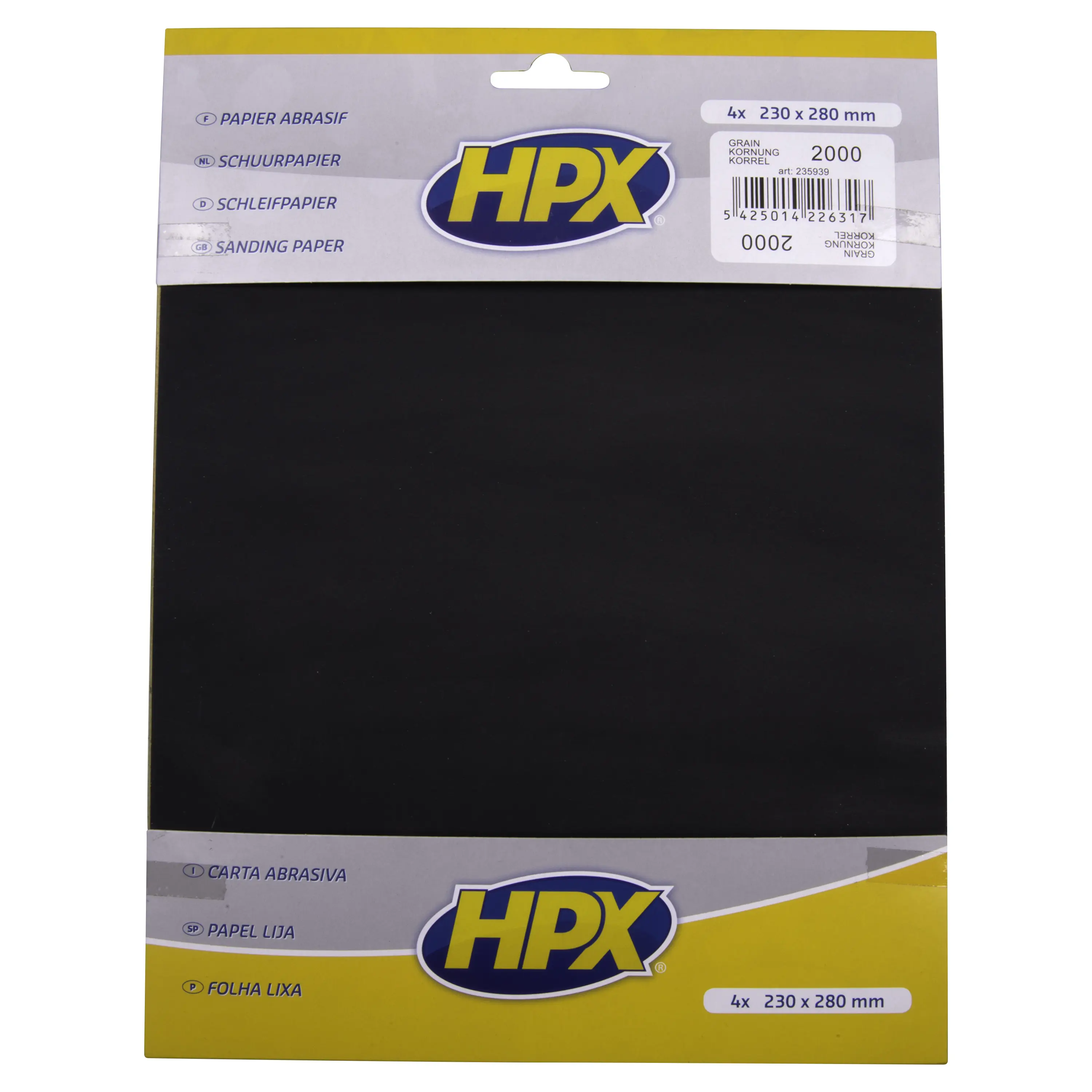 Sandpaper P2000 x 4
