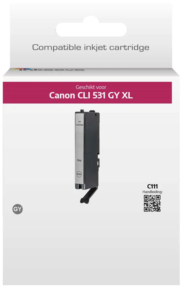 Inksave vervanging voor Canon CLI 531 GY XL