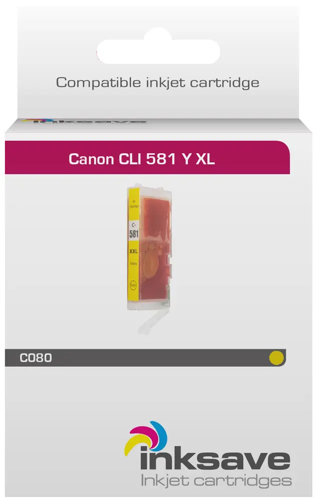 Ahorro de tinta Canon CLI 581 Y XL