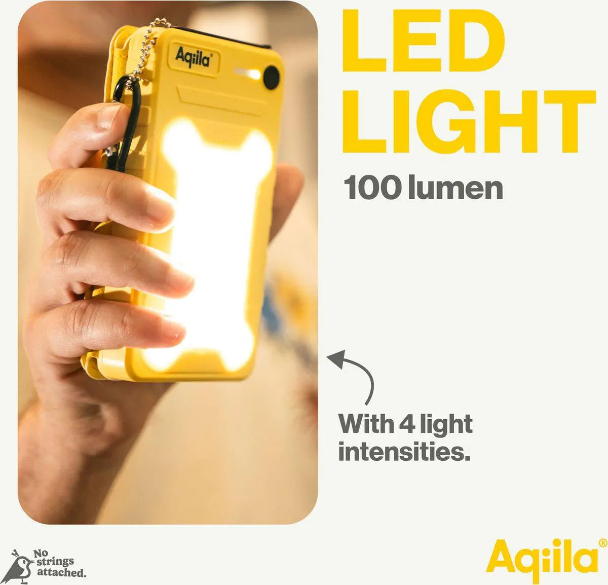 Aqiila Powerbird BS10 Solar Powerbank 20W geel 10.000 mAh