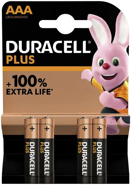 Duracell Plus Alkaline 100
AA (4pcs)
