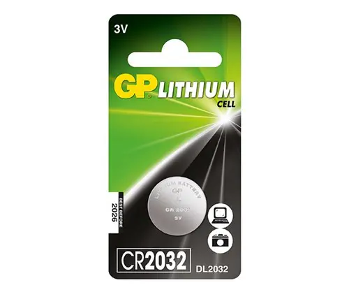 CR2032 GP Lithium button cell 3V (1pc)