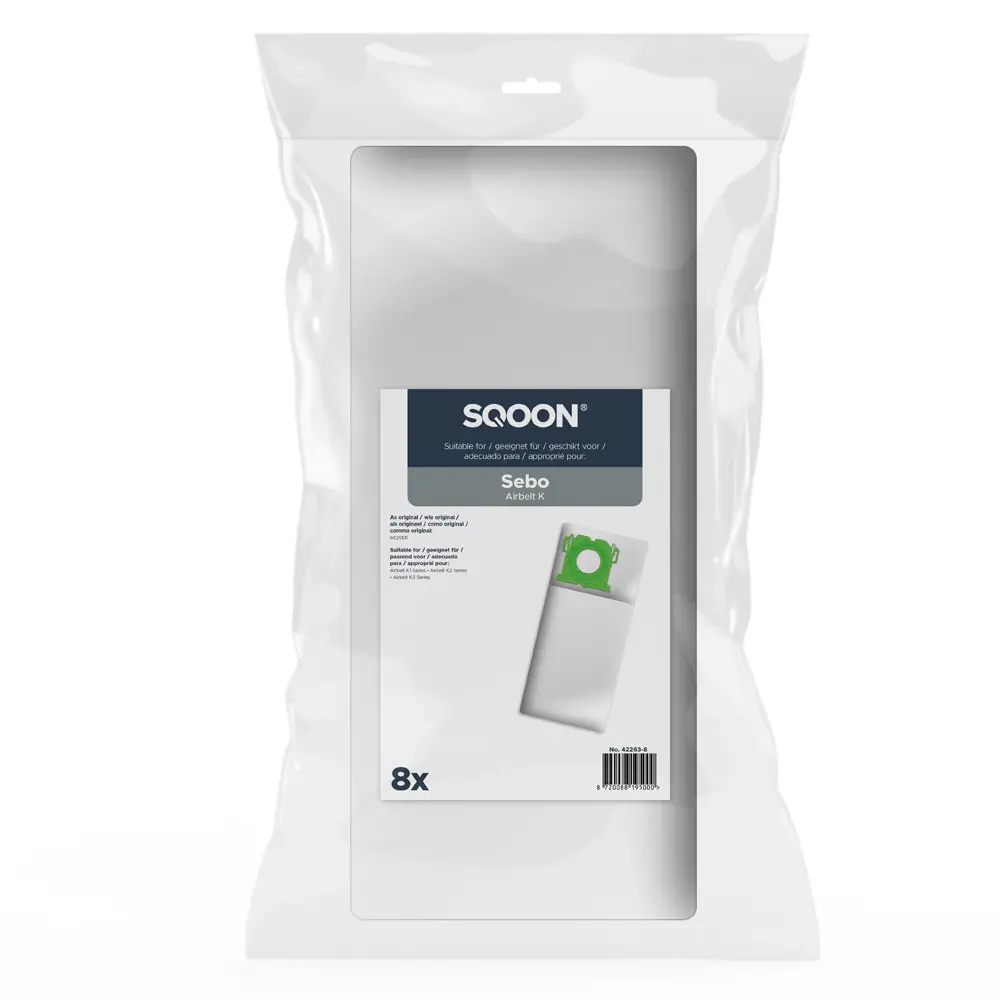 SQOON Vacuum cleaner bags suitable for Sebo K series Airbelt