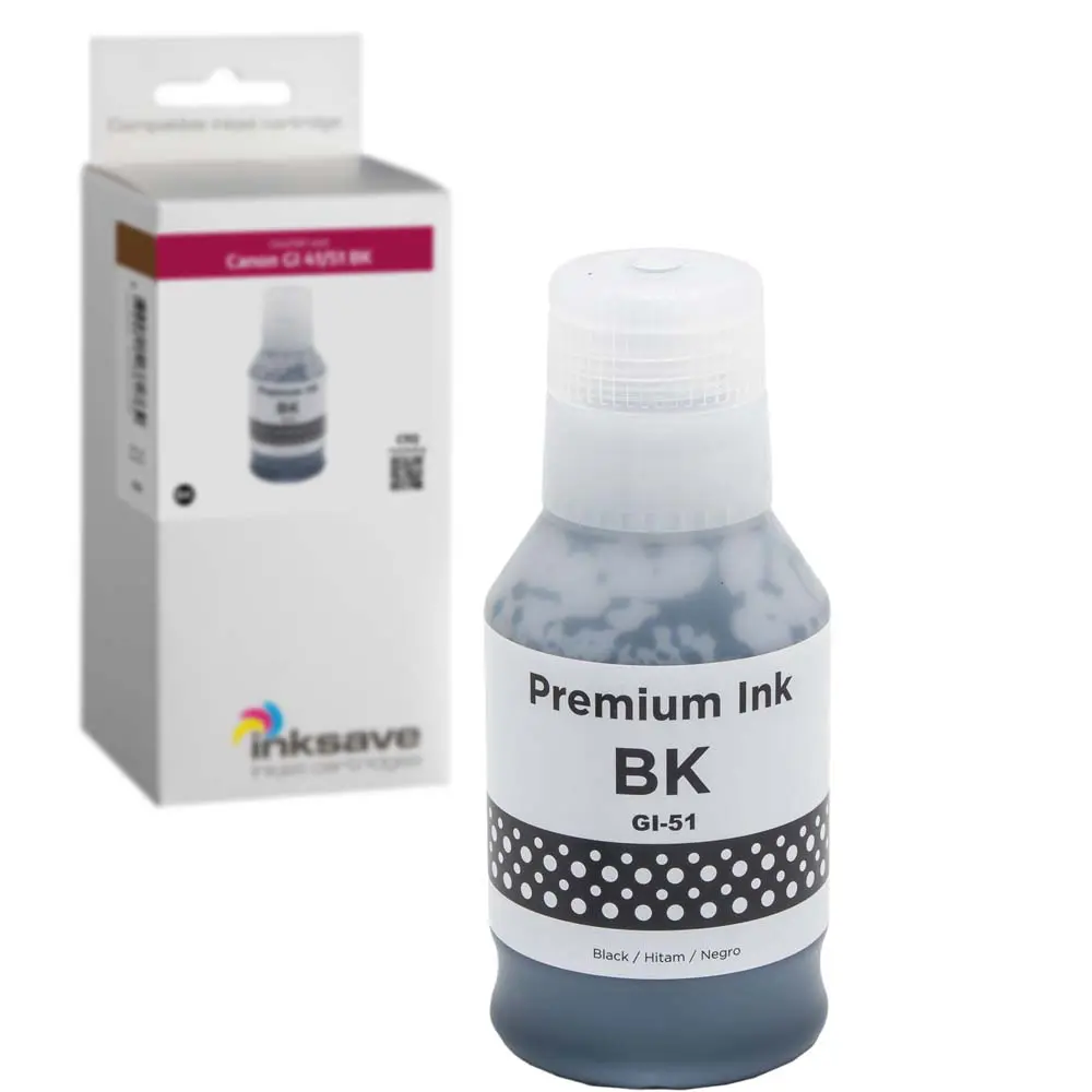 Inksave replacement for Canon GI 41/51 BK