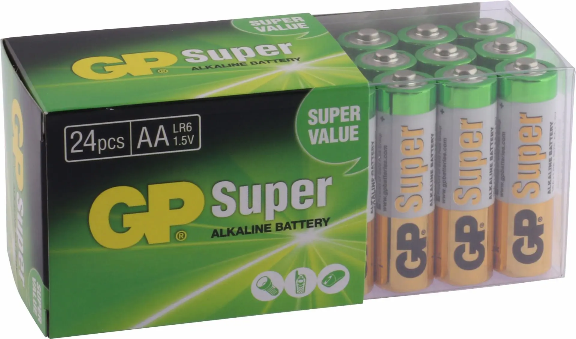 AA battery GP Alkaline Super 1.5V (24pcs)
