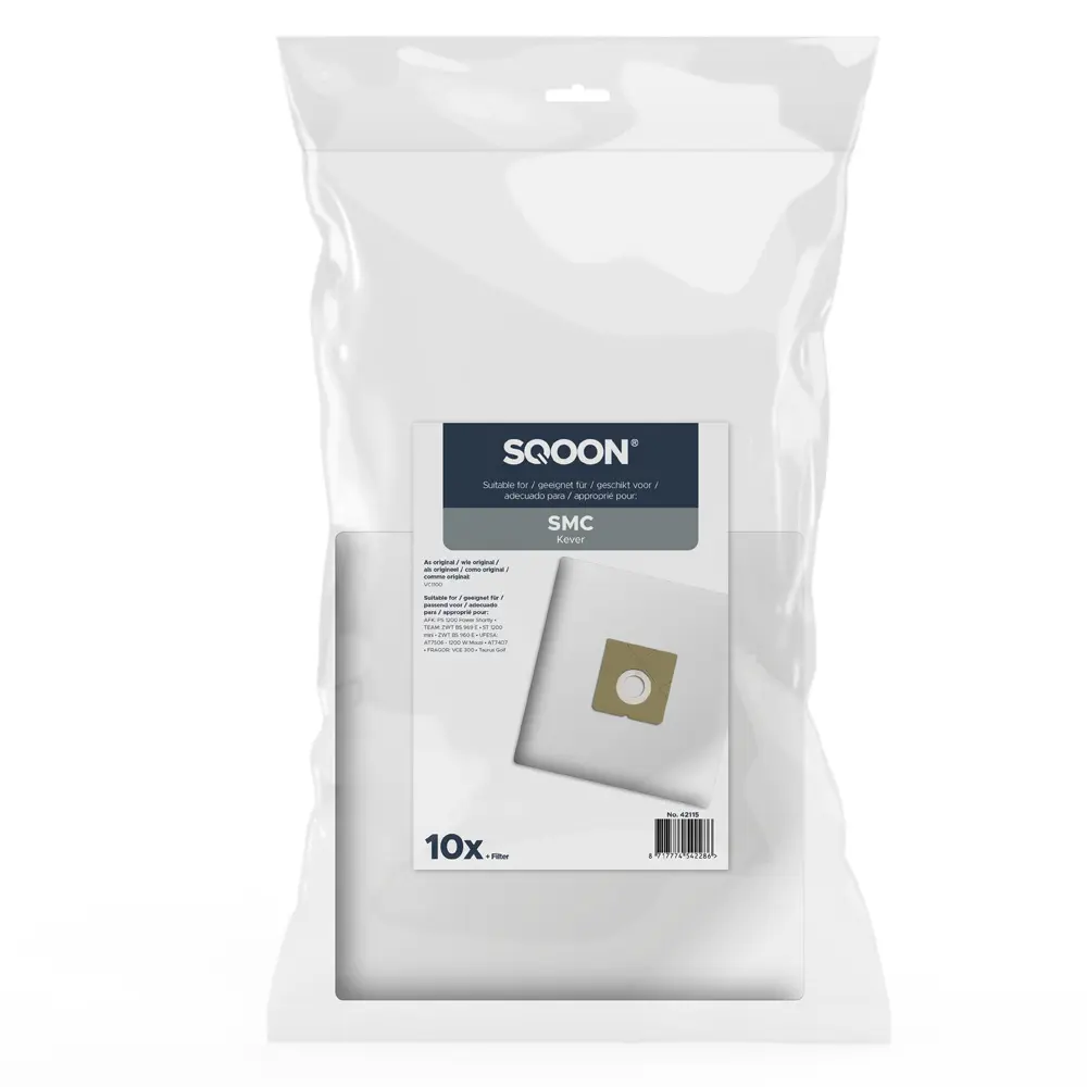 Bolsas para aspiradoras SQOON adecuadas para SMC Beetle