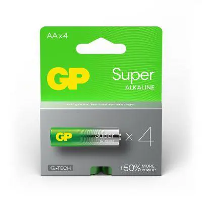 AA battery GP Alkaline Super 1.5V 4 pieces