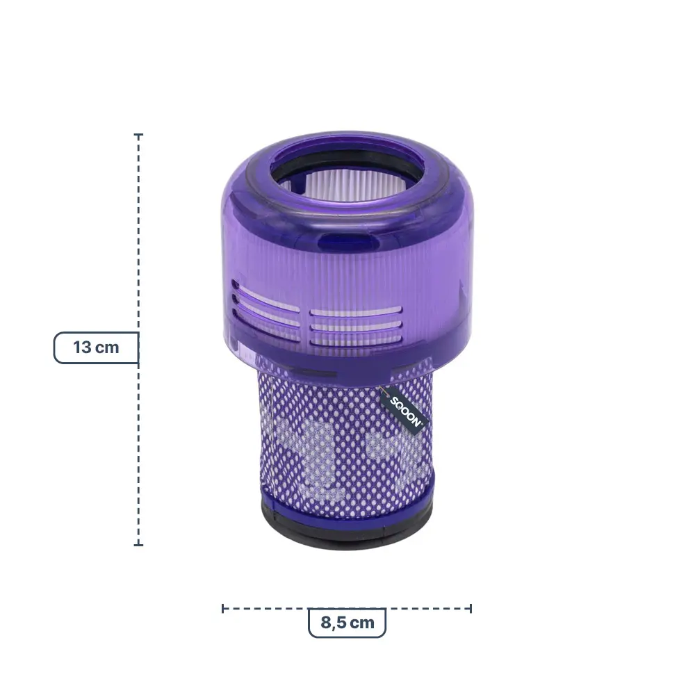 SQOON Filter suitable for Dyson V12 Slim washable