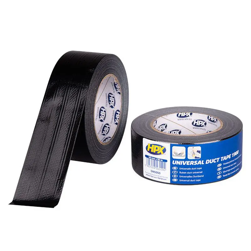 Cinta adhesiva para conductos HPX 1900 - negra 50 mm x 50 m