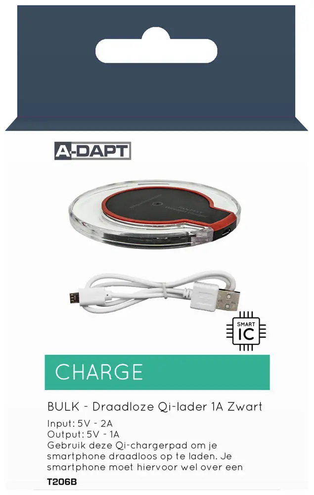 Wireless Qi-Charger 1A Black