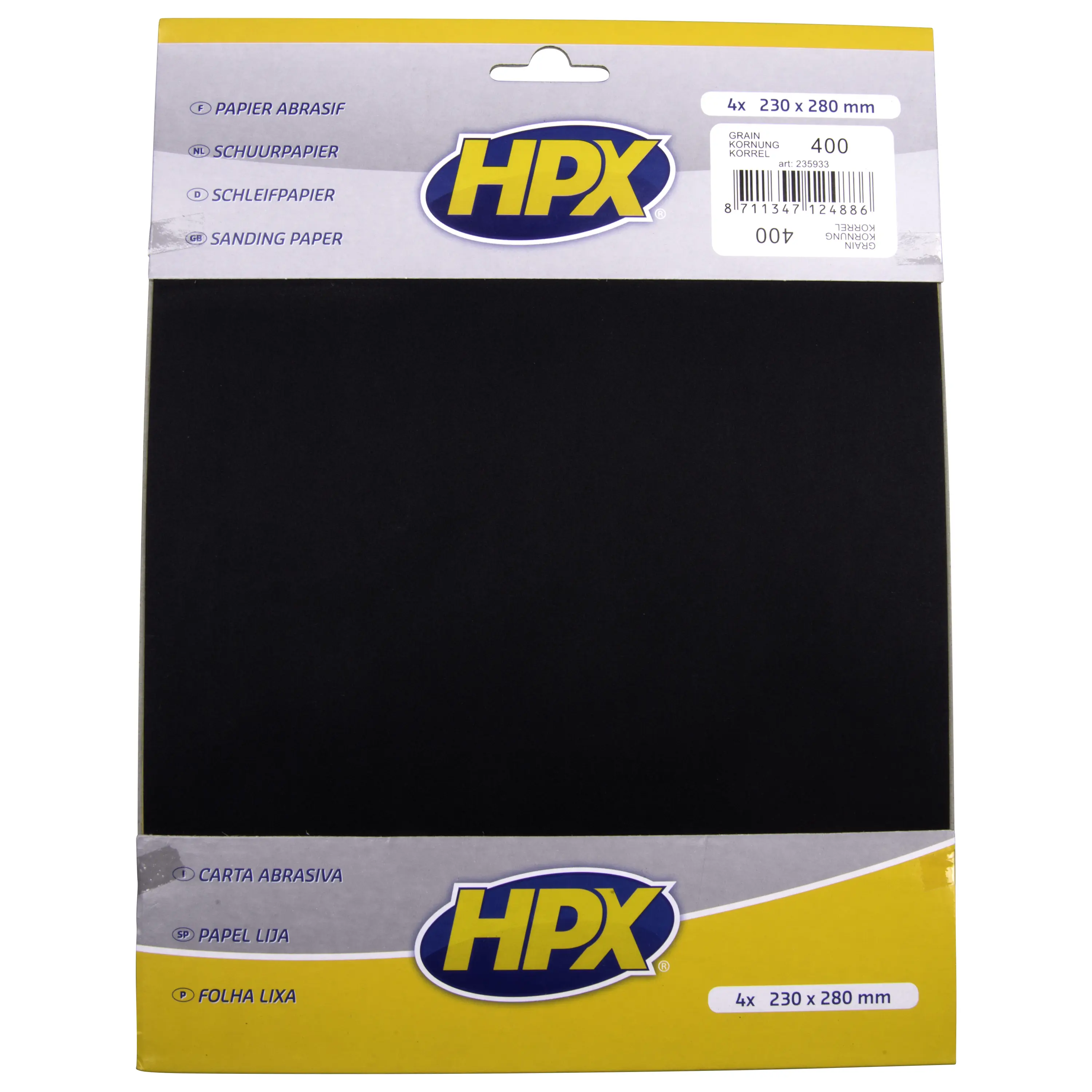 Sandpaper P400 x 4
