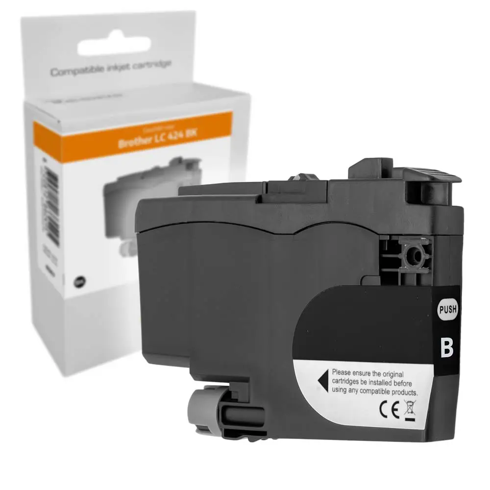 Inksave replacement for Brother LC 424 BK