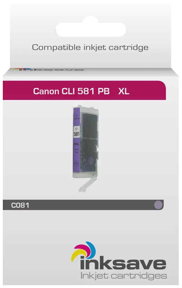 Inksave vervanging voor Canon CLI 581 PB XL