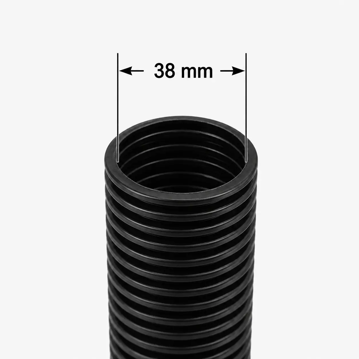 SQOON Hose on roll 38 mm 20 meters black