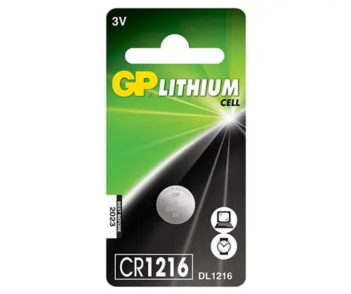 CR1216 GP Lithium button cell 3V (1pc)