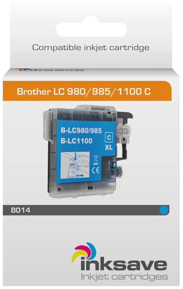 Inksave Brother LC 980/985/1100 C