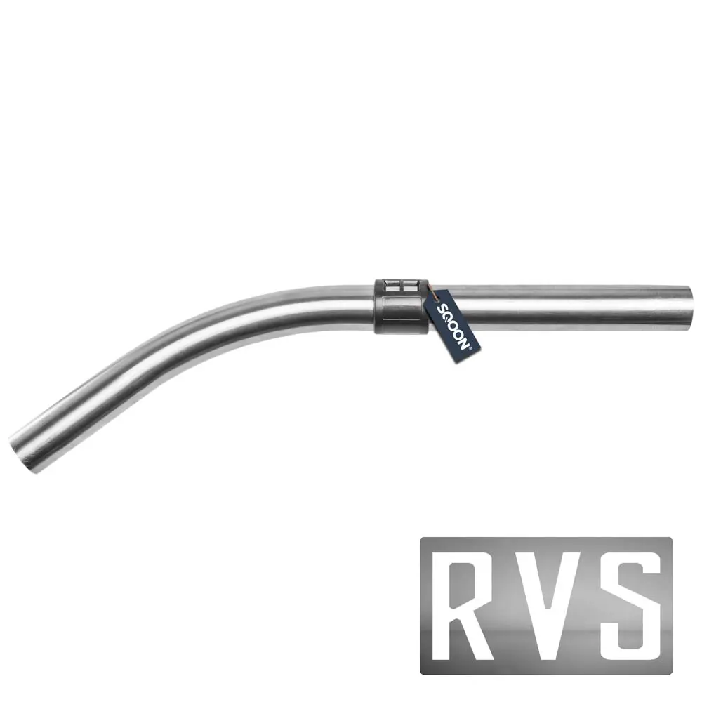Curved tube 32mm. Numatic stainless steel