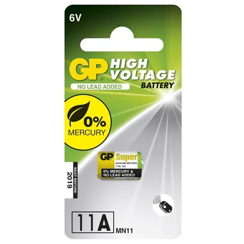 11A GP Alkaline round cell high voltage 6V (1pc)e