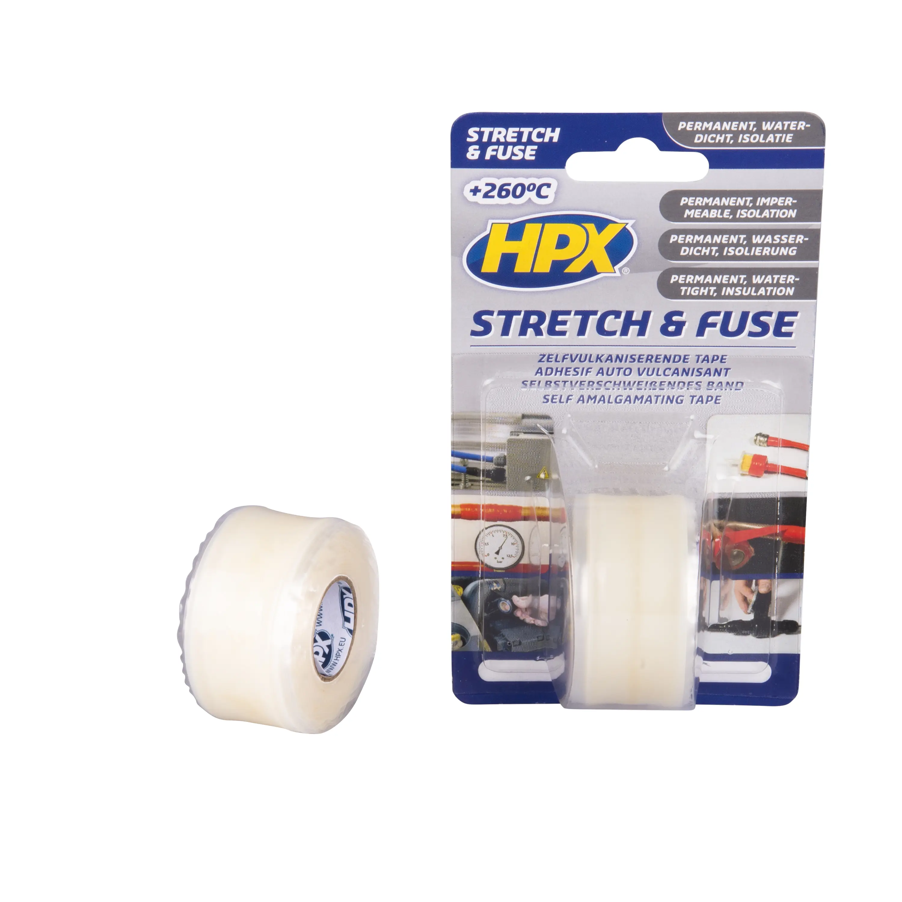 Stretch & Fuse self vulcanising tape - transparent 25mm x 3m