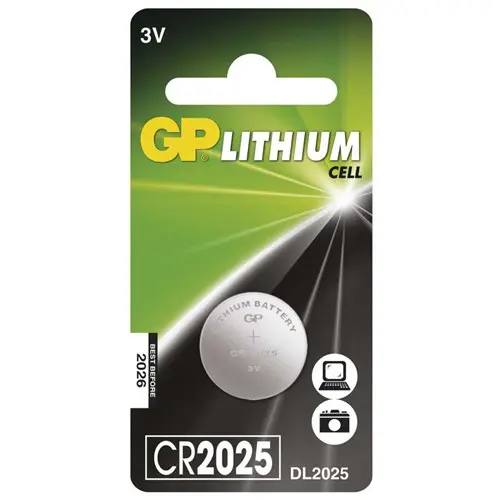 CR2025 GP Lithium button cell 3V (1pc)