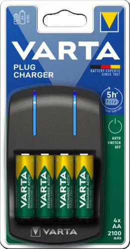 Plug Charger 4 x AA 2100mAh