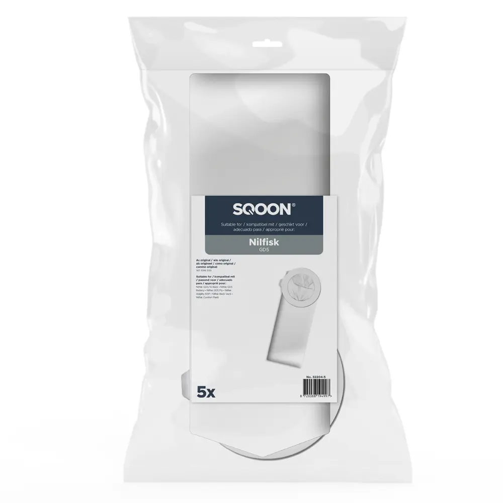 SQOON Vacuum cleaner bags suitable for Nilfisk GD5