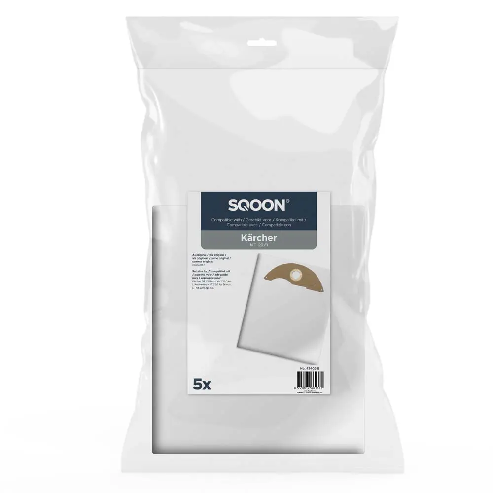 SQOON Vacuum cleaner bags suitable for Kärcher NT 22/1