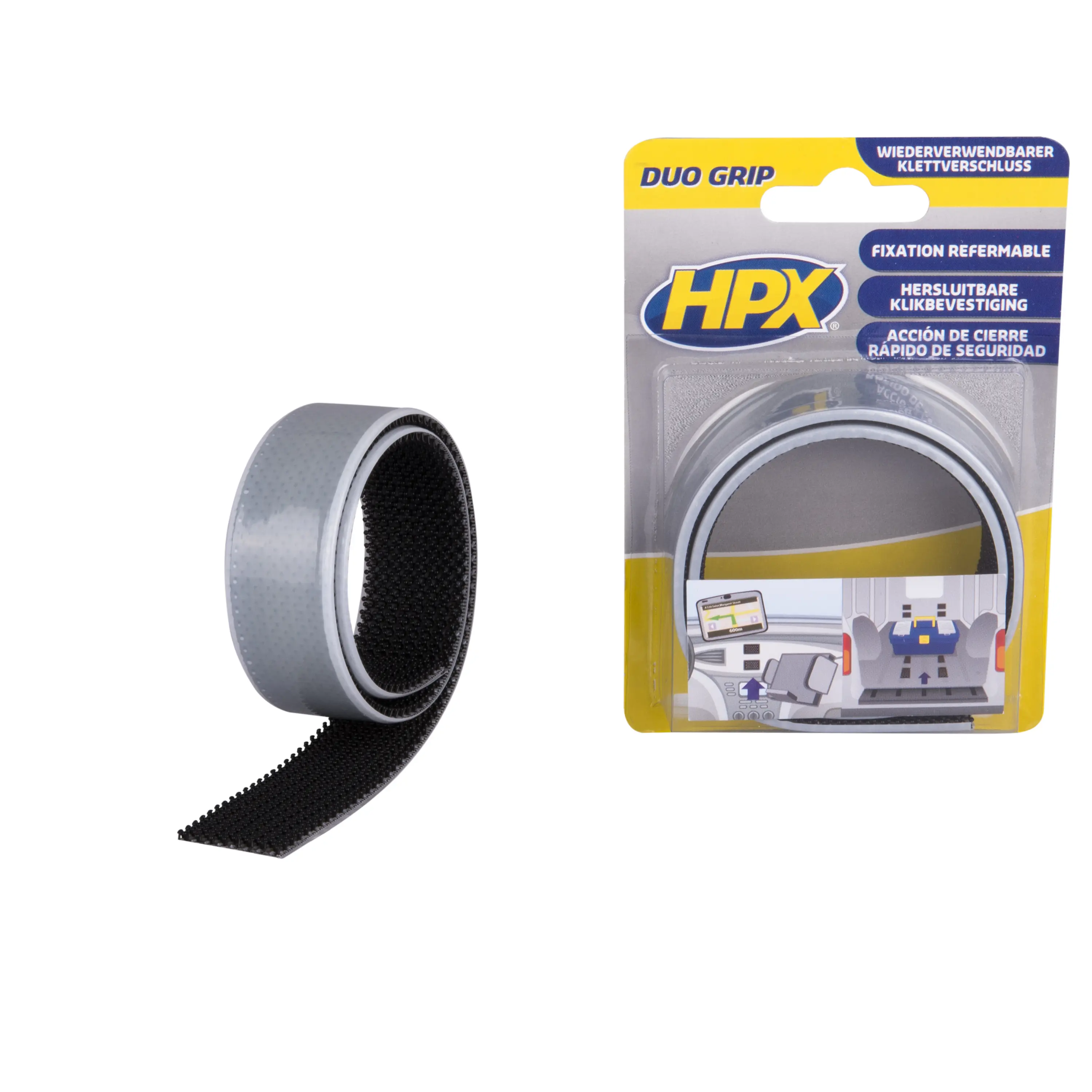 Duo grip snap band - 25mm x 0,5m
