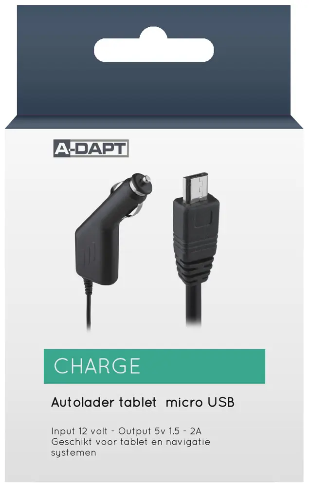 Car charger Micro USB 2A black