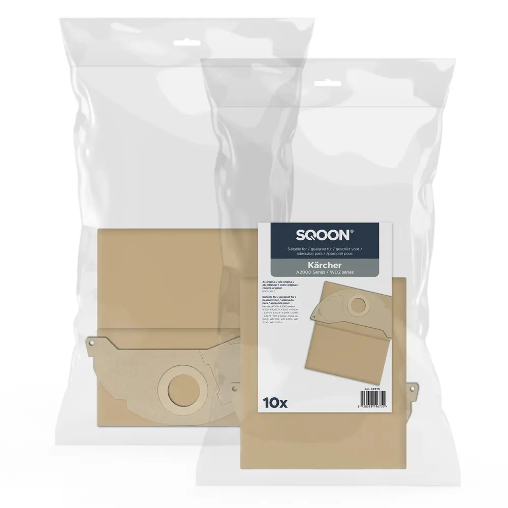 SQOON Vacuum cleaner bags suitable for Karcher A2000 series / WD2 series