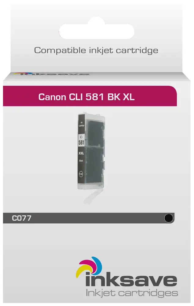 Inksave vervanging voor Canon CLI 581 BK XL