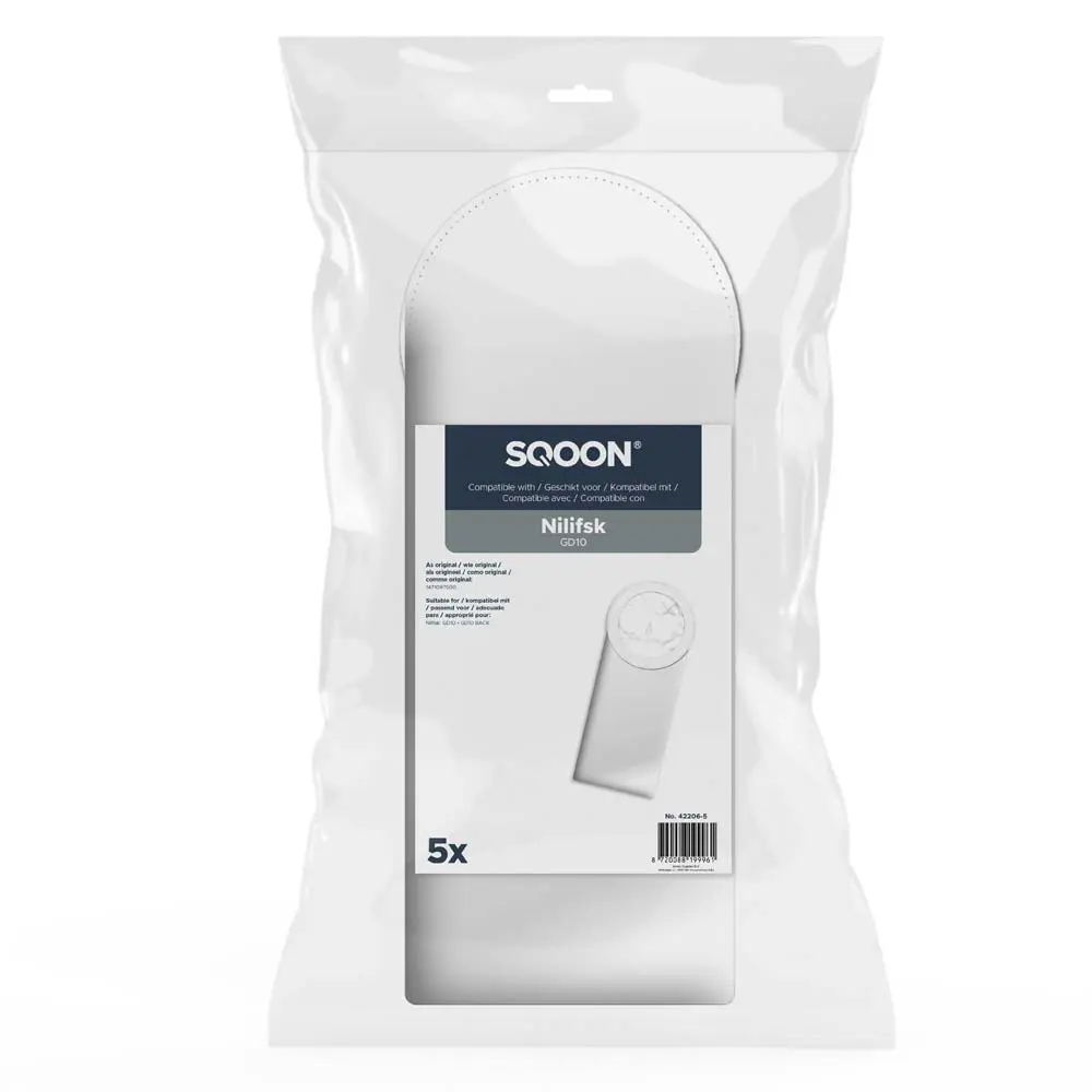 SQOON Sacs d'aspirateur adaptés à Nilfisk GD10