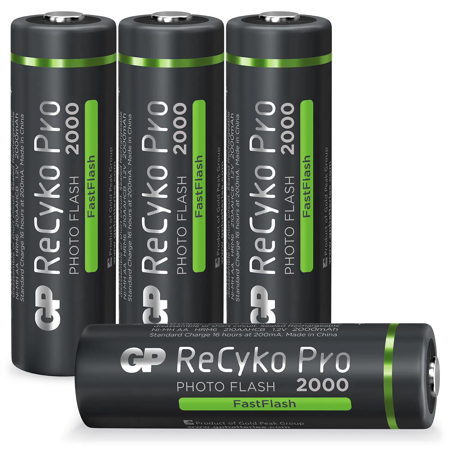AA battery Rechargeable GP NiMH 2000 mAh ReCyko Pro Photoflash 1,2V (4 pcs)