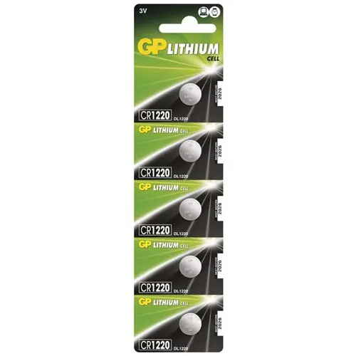 GP Lithium CR1220 blister (5pcs) 