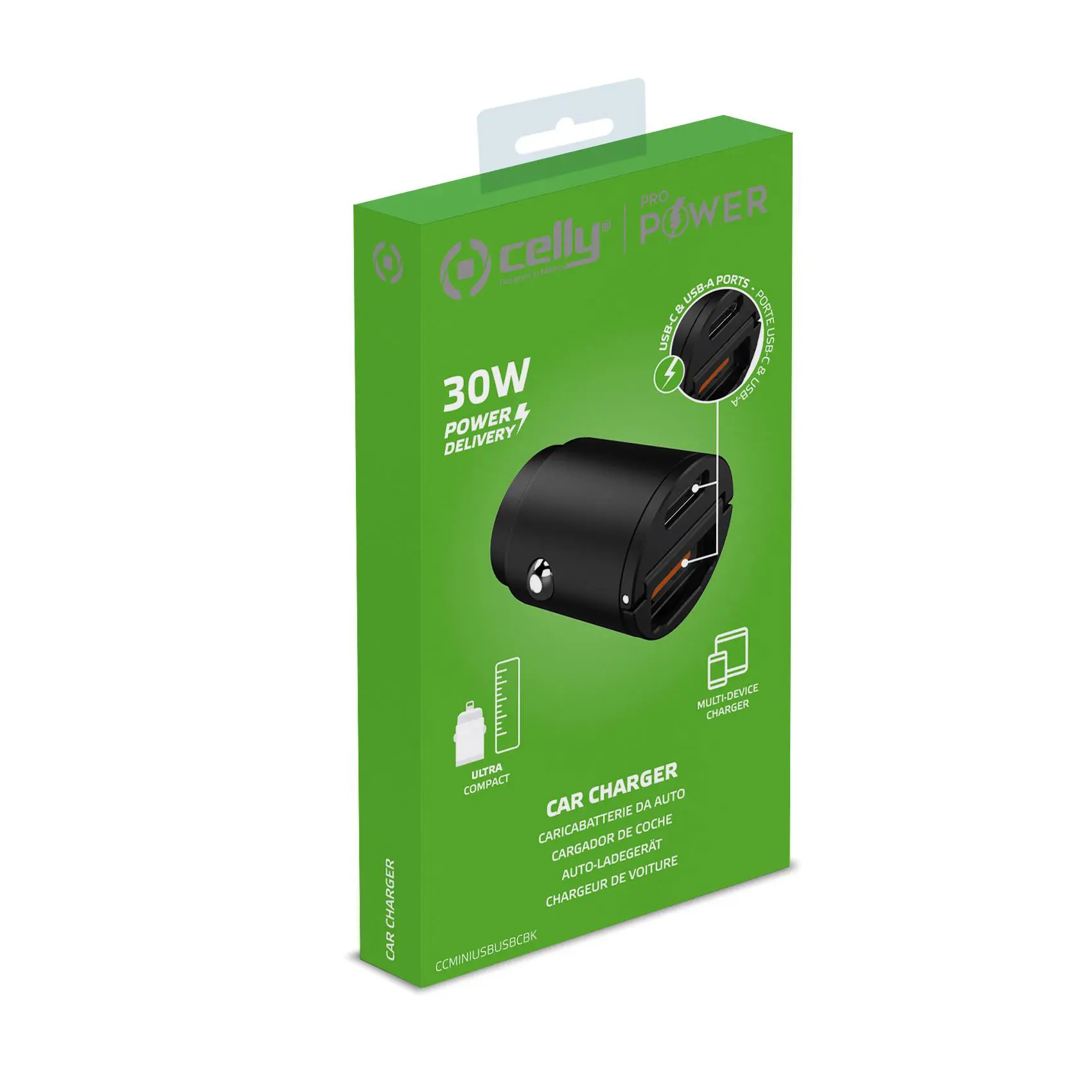 Autolader 1x USB + 1x USB-C PD 30W