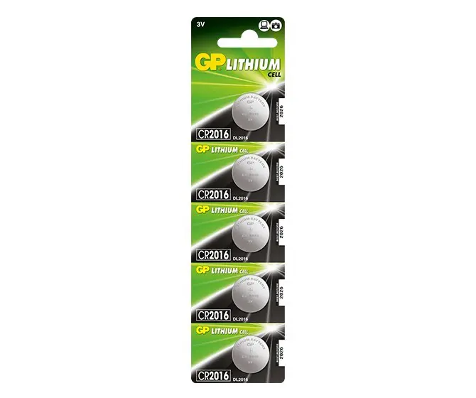 CR2016 GP Lithium button cell 3V (5pcs)