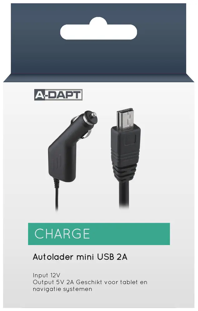 Car charger Mini USB 2A black
